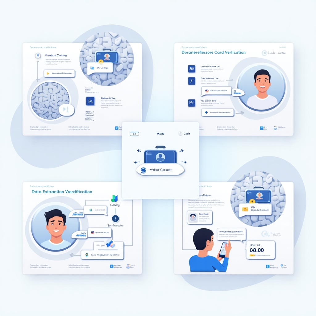 KYC Platform interface showing document verification process